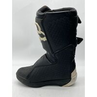 Fox Racing Comp MX Boots Youth Size Y4 Black White (Pre-owned)