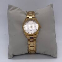 Pulsar Ladies Stainless Steel Analog Gold Watch VJ21-X164 10ATM WR