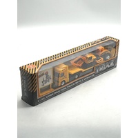 The Reject Shop 1:64 Construction Truck with 2 Vehicles Diecast Model Set