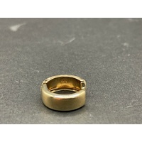 Ladies 9ct Yellow Gold Round Huggie Hoop Earrings