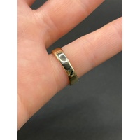 Childs 9ct Yellow Gold CZ Signet Ring