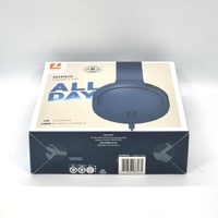 Liquid Ears LE2WOHBL All Day Over-Ear Wired Headphones Blue with Mic