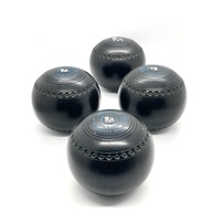 Henselite Size 4 Set of 4 Maestro Deluxe Lawn Bowls with Case