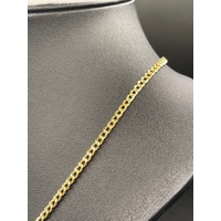 Unisex 9ct Yellow Gold Curb Link Necklace