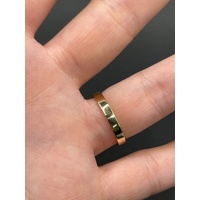 Unisex 18ct Yellow Gold Plain Band Ring