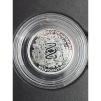 2022 $1 90th Anniversary Of The ABC 1/2oz Silver Proof Coin 0541/5000 with COA