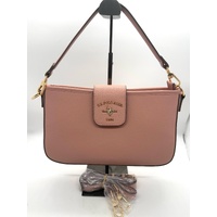 US Polo ASSN Ladies Pink Crossbody Handbag with Detachable Shoulder Strap