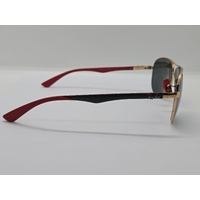 Ray-Ban RB8313M F008/71 61-13 Scuderia Ferrari Arista Gold Green Sunglasses