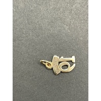 Ladies 9ct Yellow Gold Sweet 19 Pendant