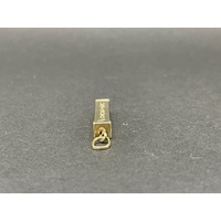 Ladies 9ct Yellow Gold Rectangle 3D Pendant