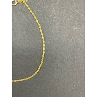 Ladies 18ct Yellow Gold Margarita Twist Link Bracelet