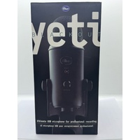 Blue Yeti Blackout USB Microphone in Box