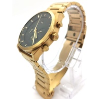 MVMT All Gold Black Dial Stainless Steel 5ATM WR Mens 4 Face Watch