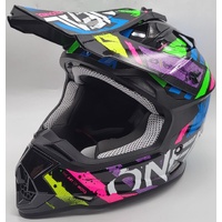 O'Neal Limited Edition 2SRS Glitch Multi MX Helmet Size L 60cm with Dust Bag