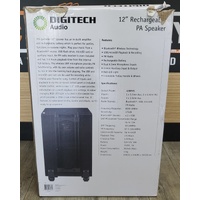Digitech Audio 12 Inch Rechargeable PA Speaker with Wireless Microphone CS-2497