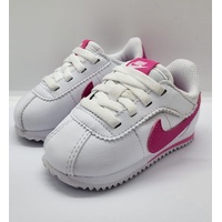 Nike Cortez EasyOn Baby Toddler Shoes White Laser Fuchsia Size US 5C UK 4.5