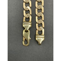 Mens 9ct Yellow Gold Curb Link Necklace