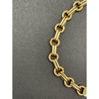 Ladies 9ct Yellow Gold Fancy Link Bracelet