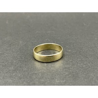 Unisex 9ct Yellow Gold Plain Band Ring