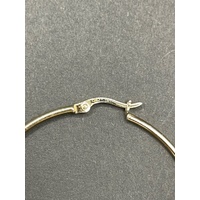 Ladies 9ct Yellow Gold Round Hoop Earrings