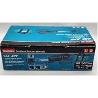 Makita WR100DWA Cordless Ratchet Wrench with 2.0Ah Battery and Charger