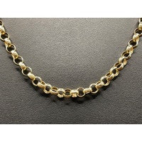 Ladies 9ct Yellow Gold Belcher Link Necklace
