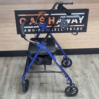 Care Quip Foldable 4 Wheeled Mobility Walker 130kg Capacity
