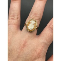 Ladies 9ct Yellow Gold Cameo Ring