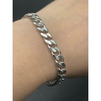 Mens 925 Sterling Silver Curb Link Bracelet