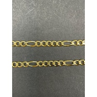 Unisex 18ct Yellow Gold Figaro Link Necklace