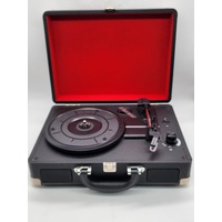 Anko JLR-78990 3 Speed Turntable with Bluetooth Black and Red