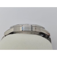 Q&Q Mens Stainless Steel Quartz Analog Watch with Day and Date Display