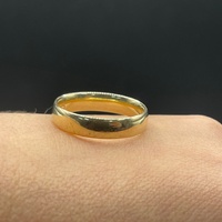 Mens 9ct Yellow Gold Plain Wedding Band Ring