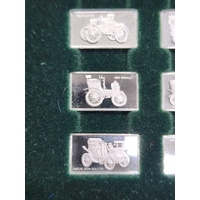 Franklin Mint Stokes Australia The 100 Greatest Cars Silver Miniature Collection