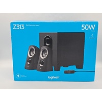 Logitech Z313 2.1 Channel Speaker System with Subwoofer 50W Peak 25W RMS Power