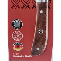 Baccarat Wolfgang Starke Oak Santoku Knife 14cm