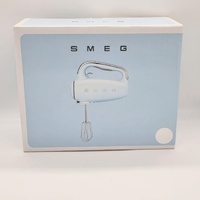 SMEG Electric Hand Mixer White with 6 Attachments Retro 50s Style