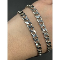 Unisex 925 Sterling Silver Curb Link Necklace