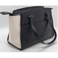 Kate Spade New York Patterson Drive Geraldine Satchel Black and Cream Colorblock