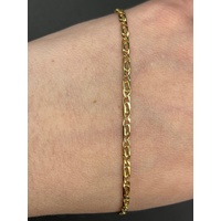 Ladies 9ct Yellow Gold Birdseye Link Bracelet