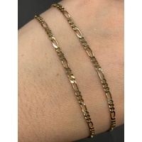 Unisex 9ct Yellow Gold Figaro Link Necklace