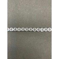 Ladies 925 Sterling Silver Tennis Bracelet
