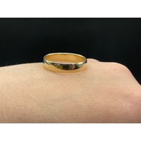 Unisex 9ct Yellow Gold Plain Band Ring
