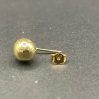 Ladies 18ct Yellow Gold Tear Drop Bubble Stud Earrings