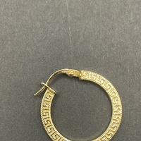 Ladies 18ct Yellow Gold Round Hoop Earrings