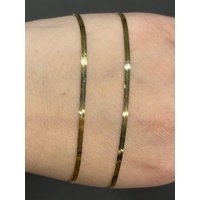 Ladies 18ct Yellow Gold Snake Link Necklace