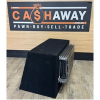 Fusion Encounter EN-41400 1400W Amp with 12 Inch Subwoofer in Enclosure Box