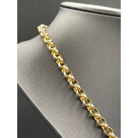 Ladies 9ct Yellow Gold Belcher Link Necklace