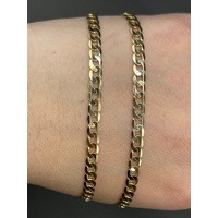 Unisex 9ct Yellow Gold Curb Link Necklace