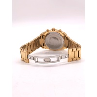Michael Hill Mens Diamond Chronograph Solar Watch 1/2 Carat Gold Stainless Steel